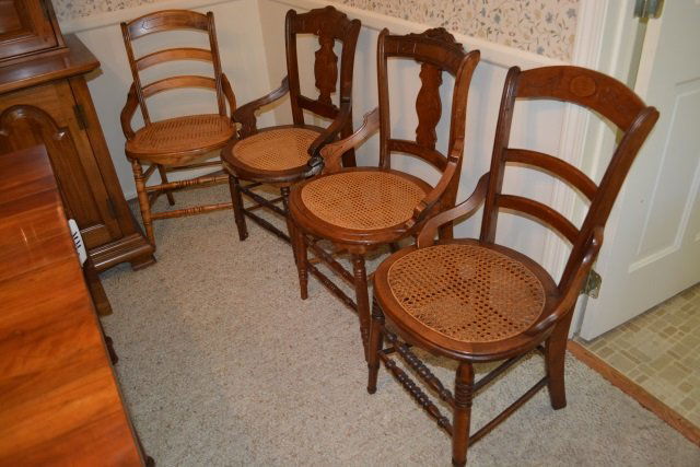 antique cane bottom chairs Antique cane bottom chairs